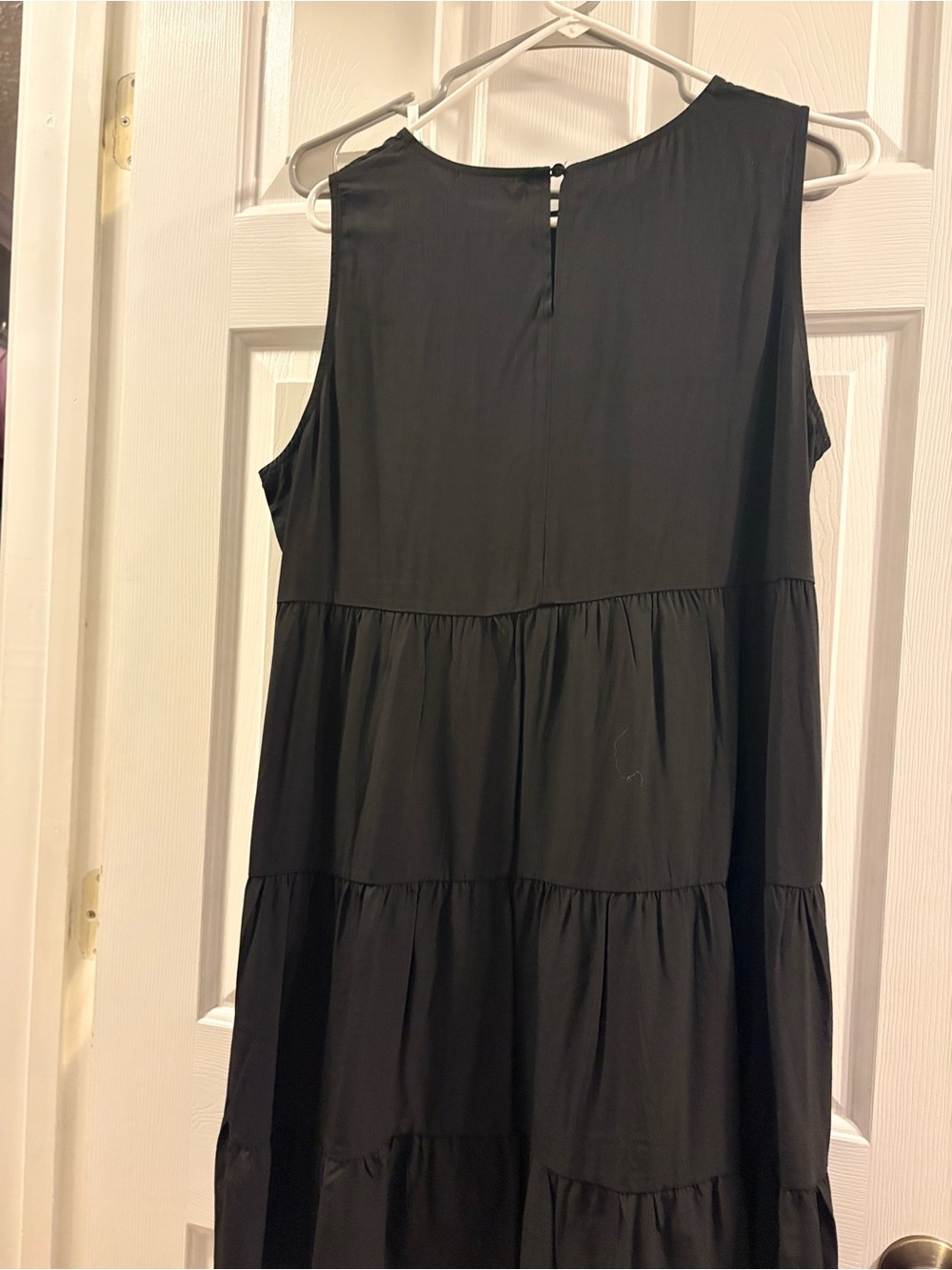 Black Tiered Sleeveless Dress - Classic Women's Dress size large